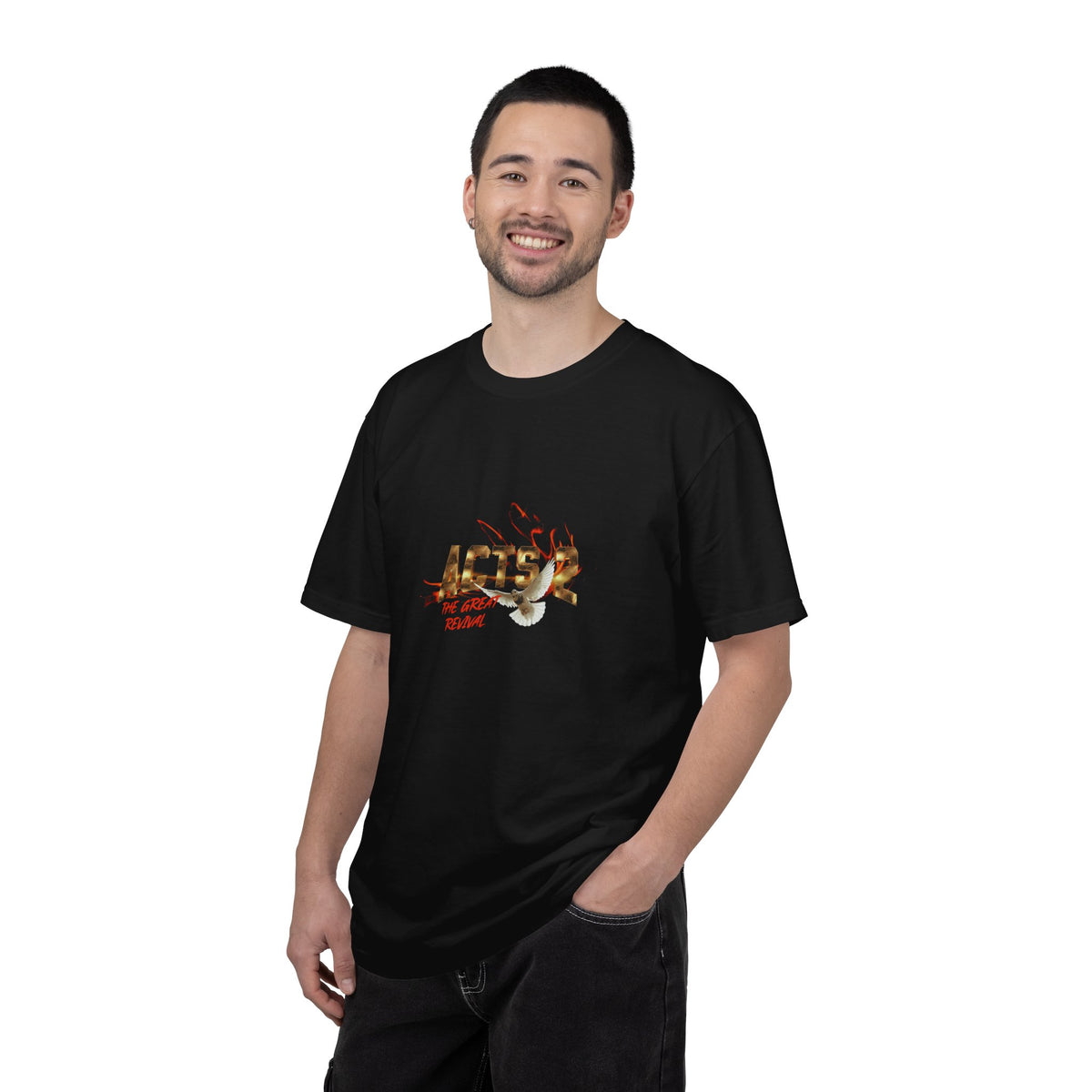 Acts 2 Great Revival Dove Tee | Black