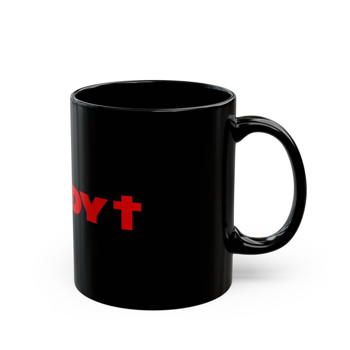 Rowdy Cross Ceramic Mug | Black 11oz