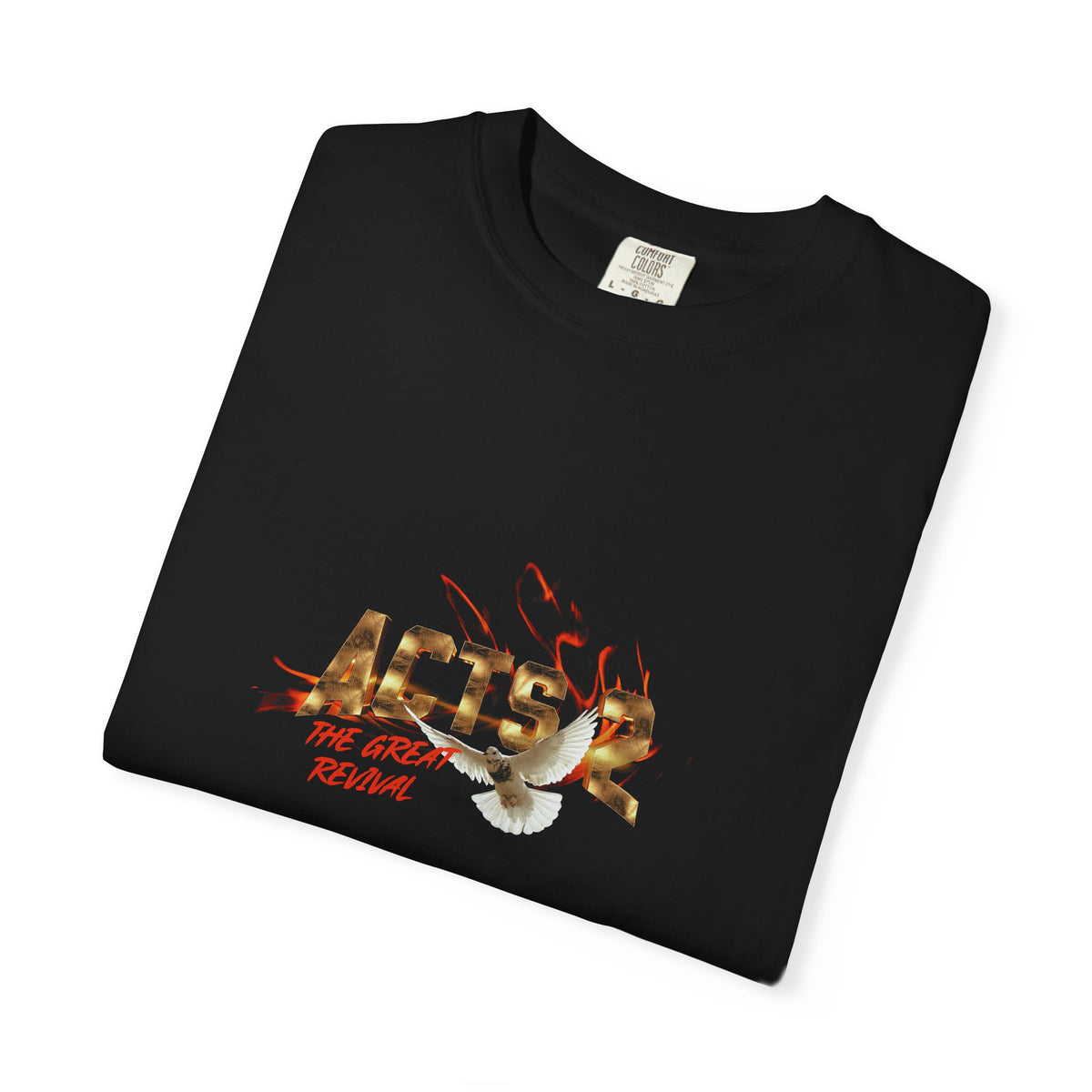 Acts 2 Great Revival Dove Tee | Black