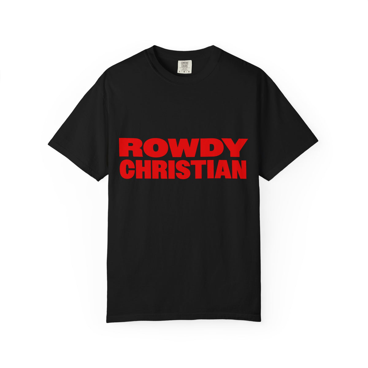 Rowdy Christian tee in black