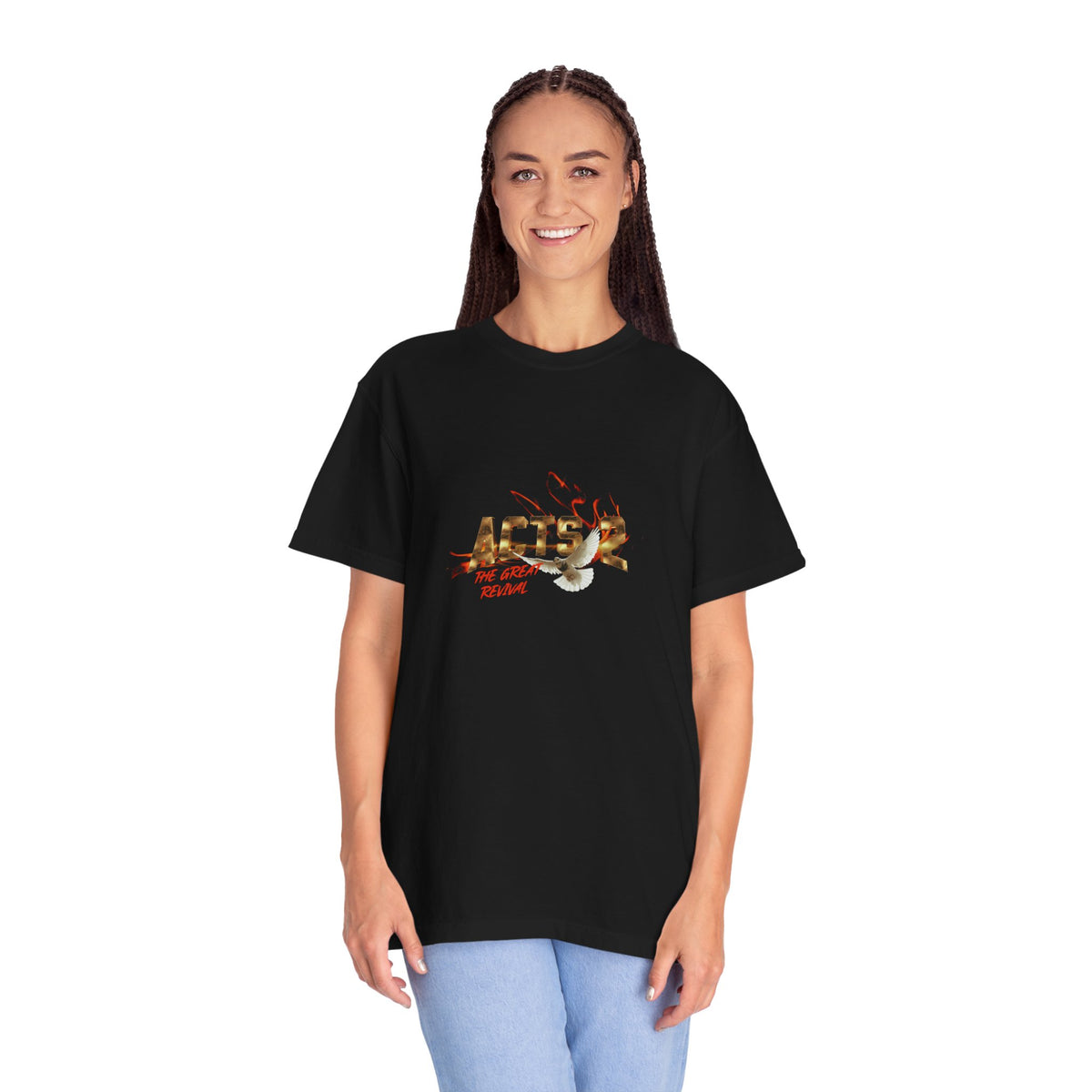Acts 2 Great Revival Dove Tee | Black