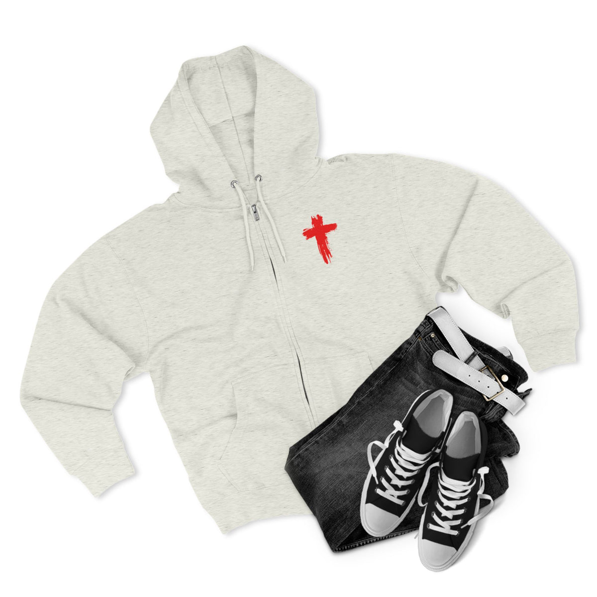 Rowdy Christian zip hoodie, view 10
