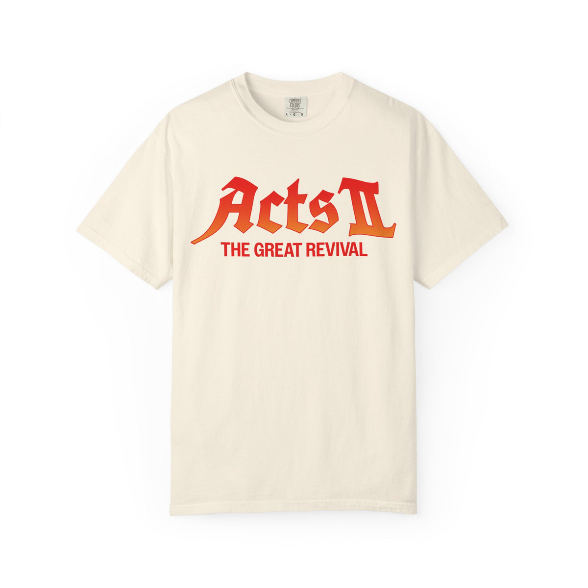 Acts 2 Great Revival tee in ivory