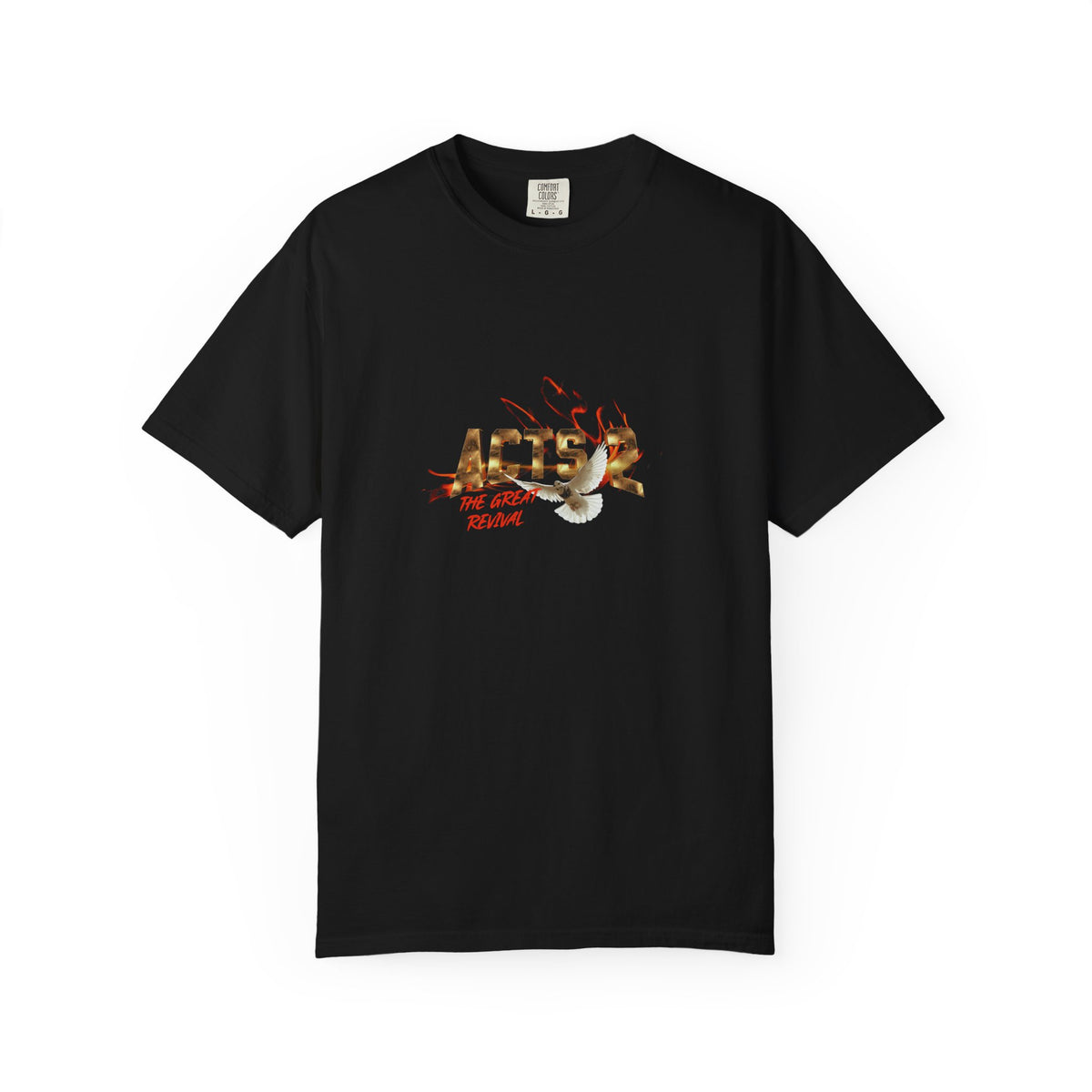 Acts 2 Great Revival Dove Tee | Black