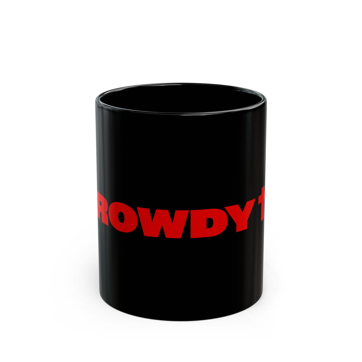 Rowdy Cross Ceramic Mug | Black 11oz