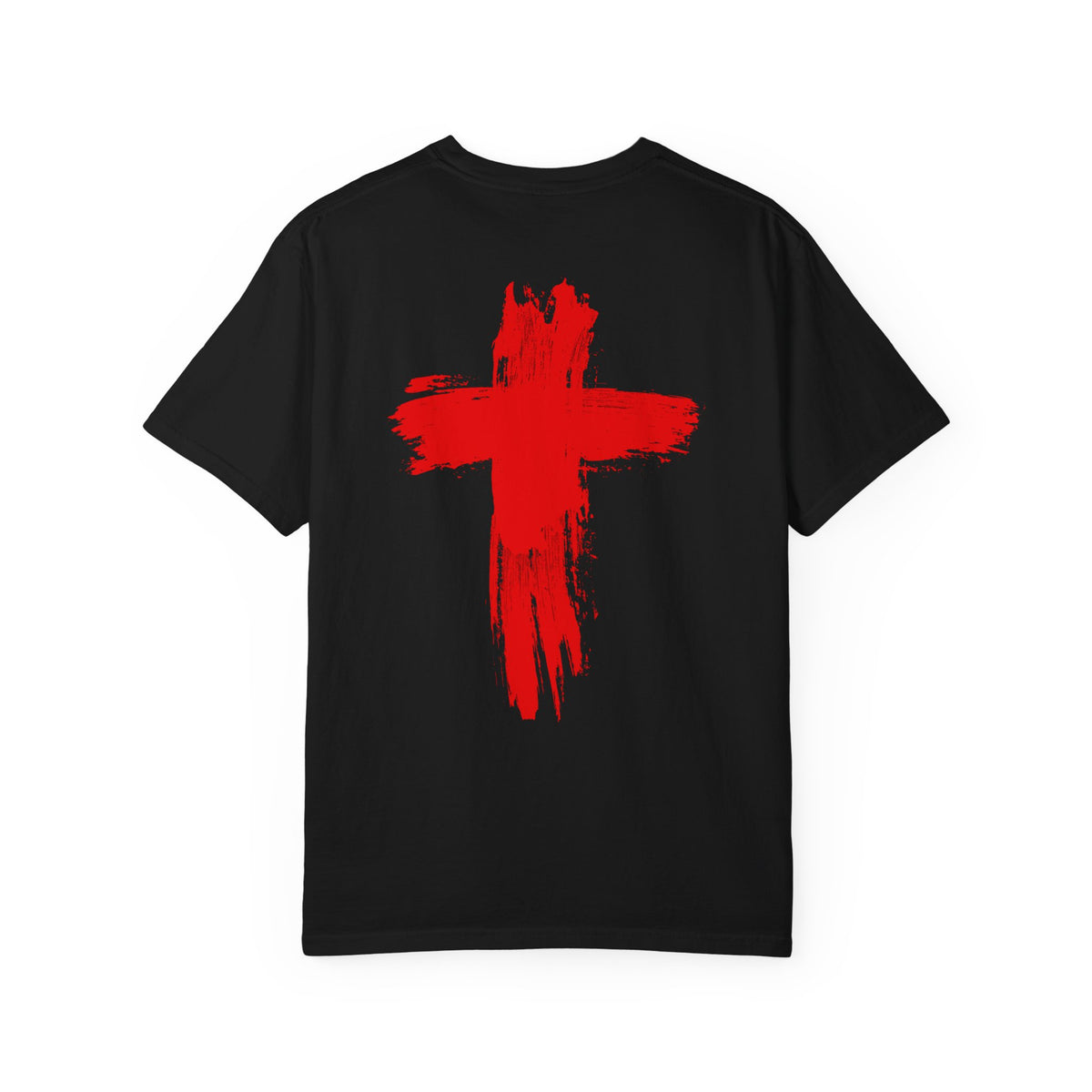 Rowdy Cross Tee | Black, Front & Back Print