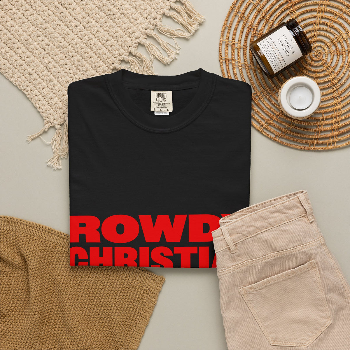 Rowdy Christian tee, view 9